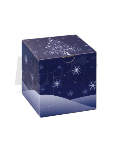 Dárková krabička na hrnek modrá