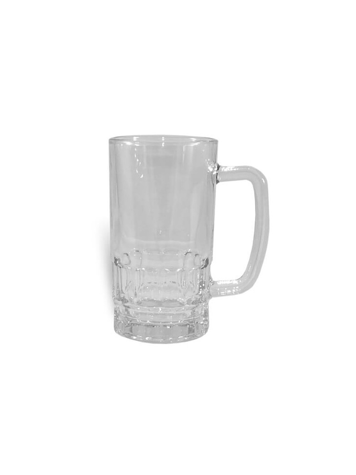 Pivní korbel skleněný, čirý