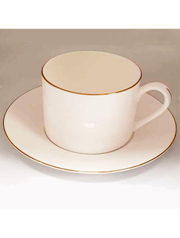 Hrníček Windsor se zlatou linkou, set s talířkem, 250 ml