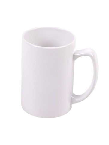 Hrnek bílý velký, hranaté ucho