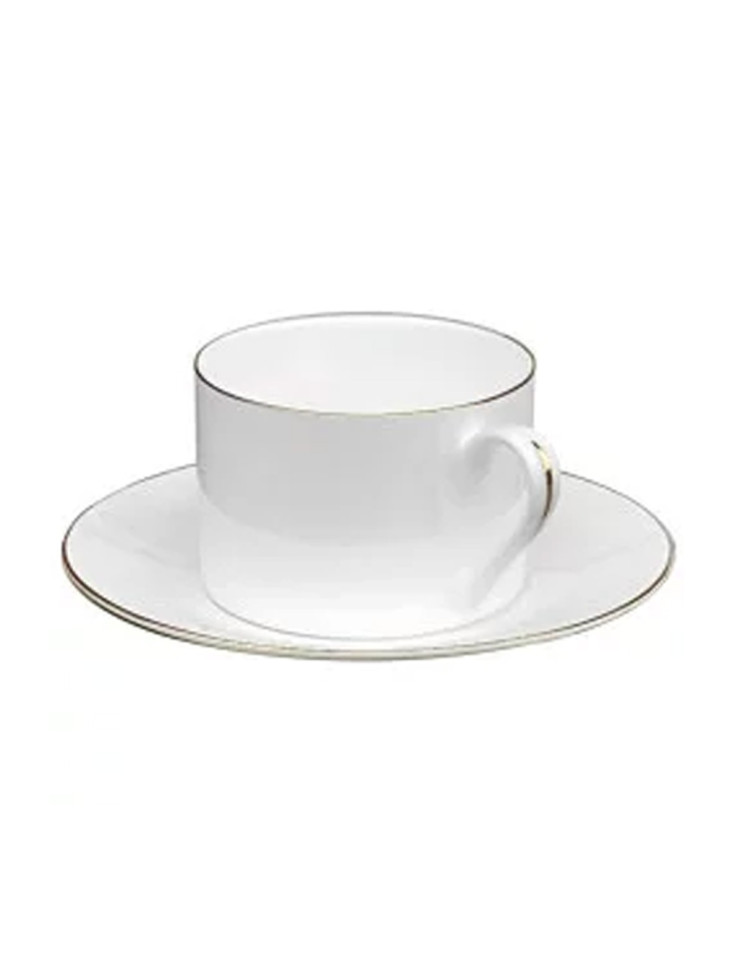 Hrníček Windsor se zlatou linkou, set s talířkem, 250 ml