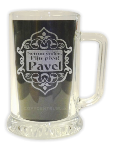 Sklenice pivní 0,5l - pískování