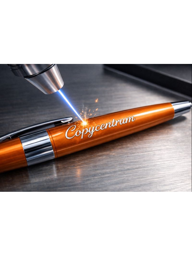 Propiska, laserování loga, příprava