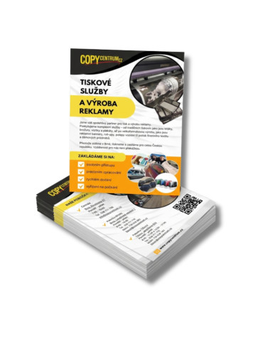 Leták A4 lesk, 135g, jednostranný