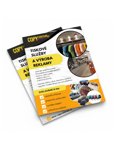 Barevný tisk A4, A3