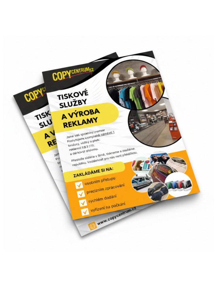 Barevný tisk A4, A3
