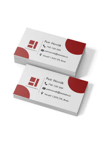 Vizitky jednostranné 10 ks