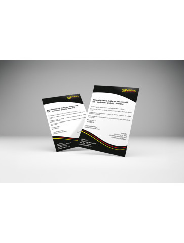 Leták A5 lesk, 135g, jednostranný